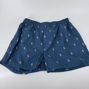 Polo by Ralph Lauren Blue Athletic Shorts with Elastic Waistband